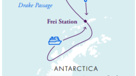 Classic Antarctica Air-Cruise Route